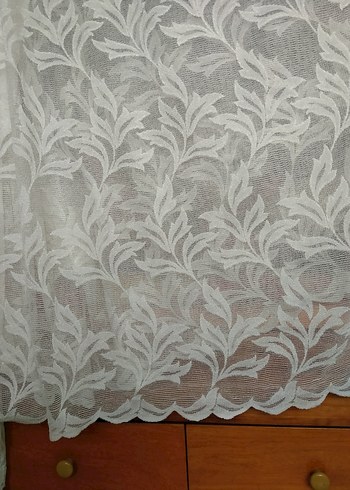 Parlak Beyaz Bohem Stil Tül Perde - Görsel 3