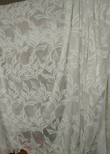 Parlak Beyaz Bohem Stil Tül Perde - Görsel 2