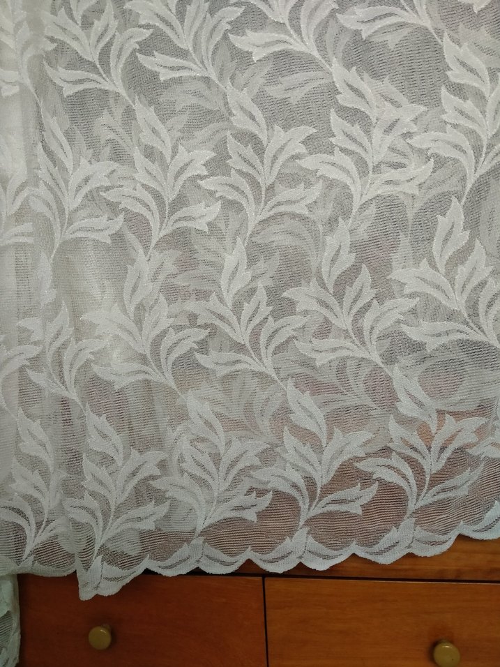 Parlak Beyaz Bohem Stil Tül Perde - Görsel 3