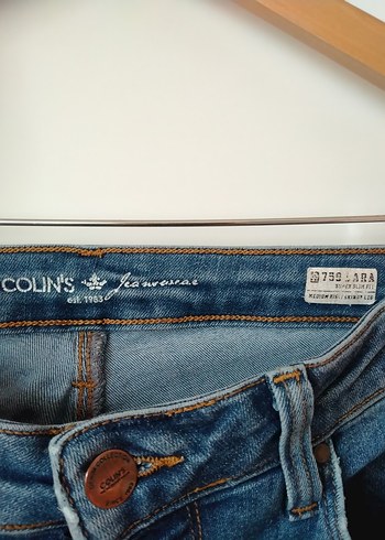 Gri Mavi Kadın Denim Rahat Kesim Pantolon - Görsel 5