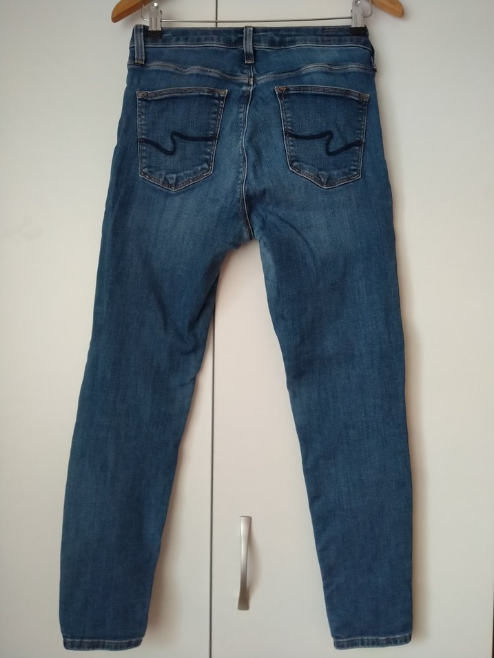 Gri Mavi Kadın Denim Rahat Kesim Pantolon - Görsel 3