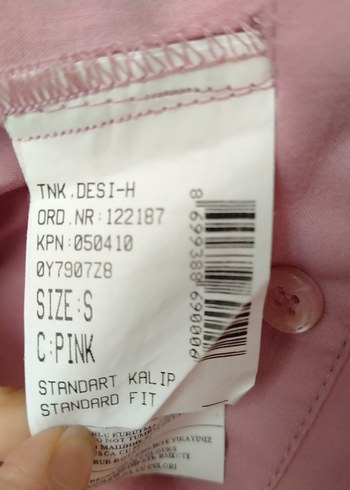 Düğmeli Pembe Keten Uzun Kollu Gömlek - Görsel 6