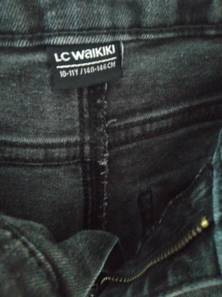 Gri Erkek Çocuk Denim Pantolon - Görsel 3