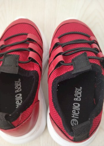 Erkek Çocuk Kırmızı Elastik Bağcıklı Spor Ayakkabı - Görsel 6