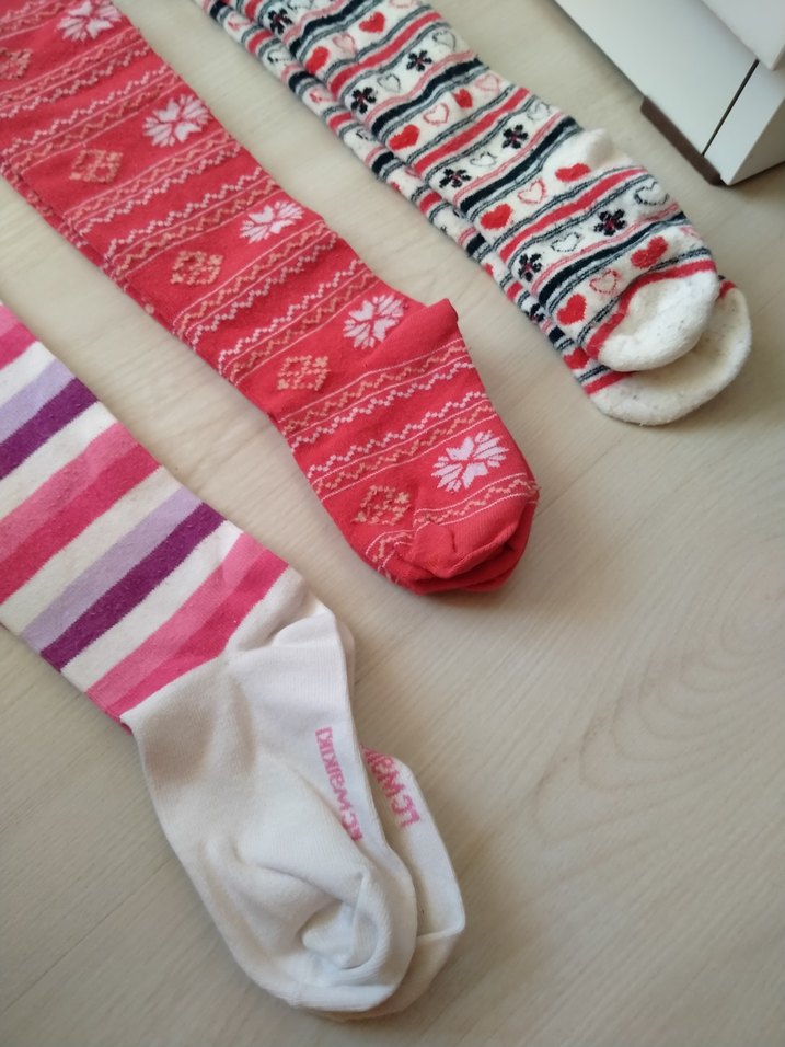 Çocuk Renkli Desenli Külotlu Çorap - Görsel 2