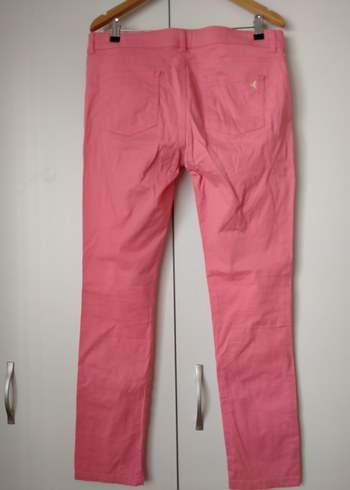 Pembe Midi Kadın Kumaş Pantolon - Görsel 3