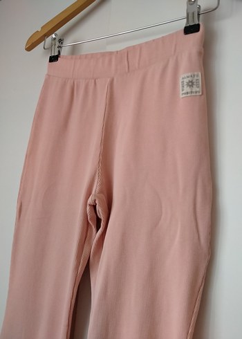 Kız Çocuk Pembe Rahat Kesim Tayt - Görsel 2