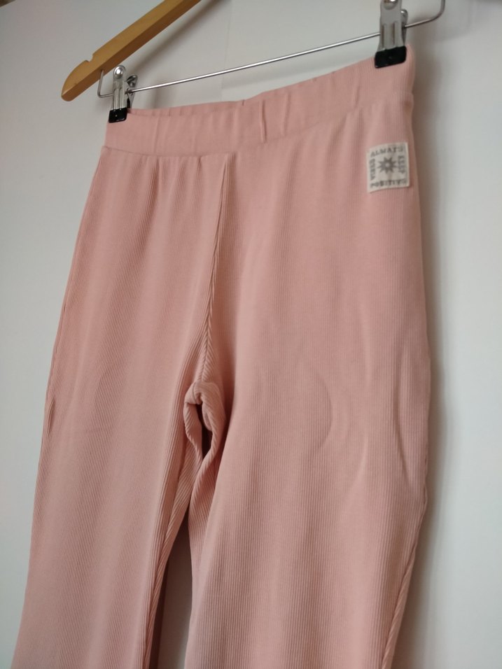 Kız Çocuk Pembe Rahat Kesim Tayt - Görsel 2