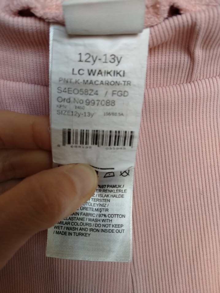 Kız Çocuk Pembe Rahat Kesim Tayt - Görsel 3