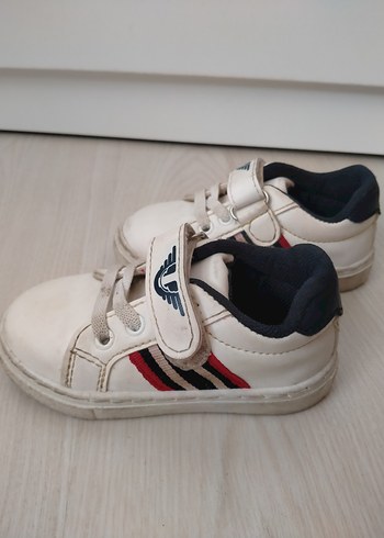 Beyaz Erkek Çocuk Spor Ayakkabı Velcro - Görsel 3