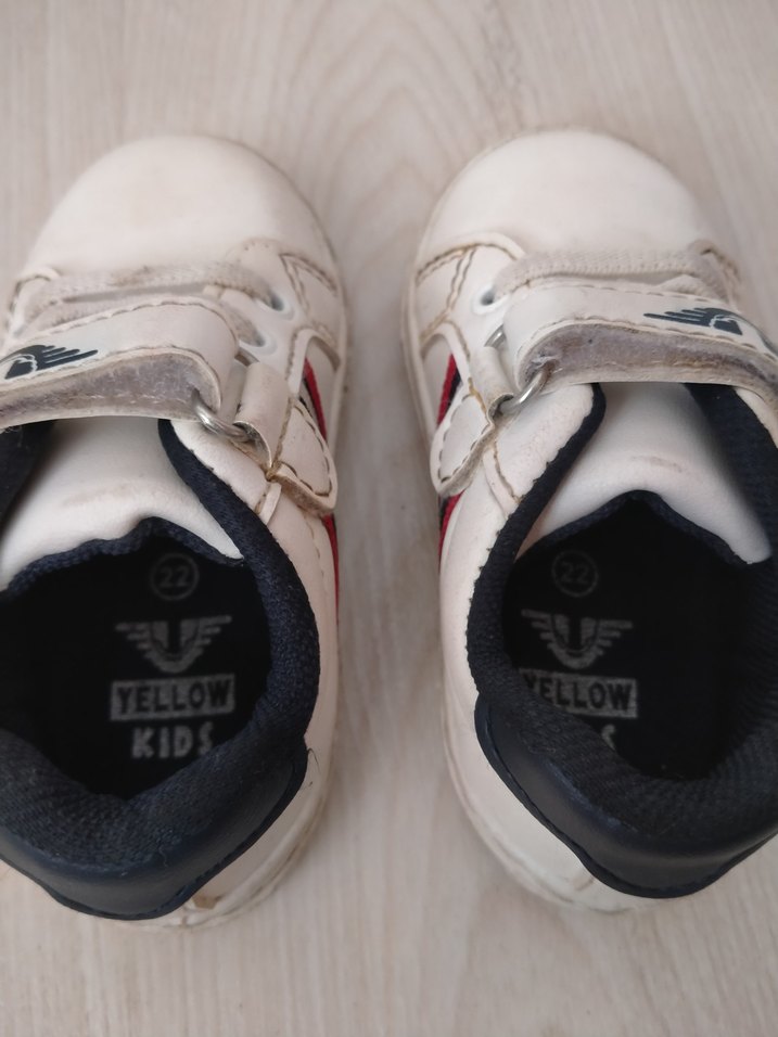 Beyaz Erkek Çocuk Spor Ayakkabı Velcro - Görsel 5