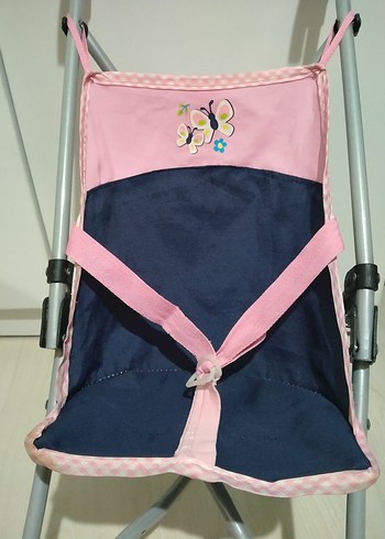 Pastel Pembe Bebek Baston Arabası - Görsel 3