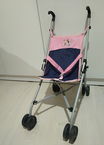 Pastel Pembe Bebek Baston Arabası - Görsel 2