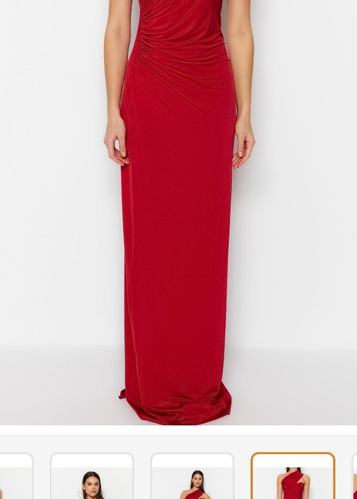 Kırmızı abiye - Görsel 2