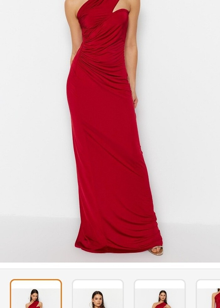 Kırmızı abiye - Görsel 3