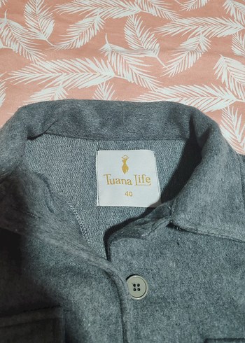 Gri Düğmeli Kadın Ceket - Görsel 2