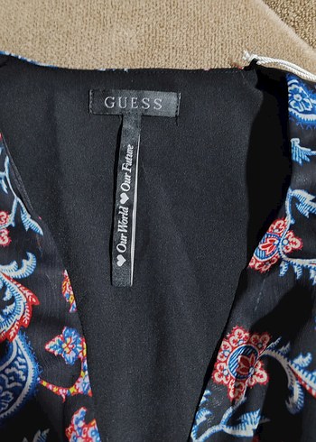 Guess Çok Renkli Bohem Desenli elbise - Görsel 4