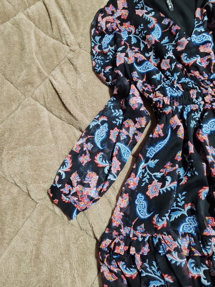 Guess Çok Renkli Bohem Desenli elbise - Görsel 2