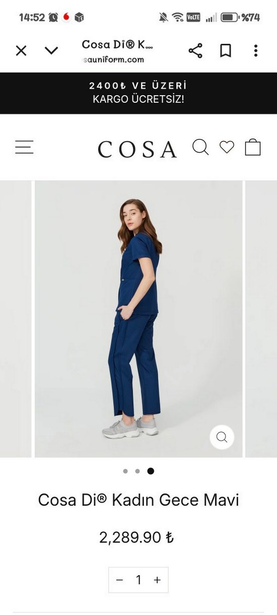 Cosa Lacivert Kısa Kollu forma takım - Görsel 3