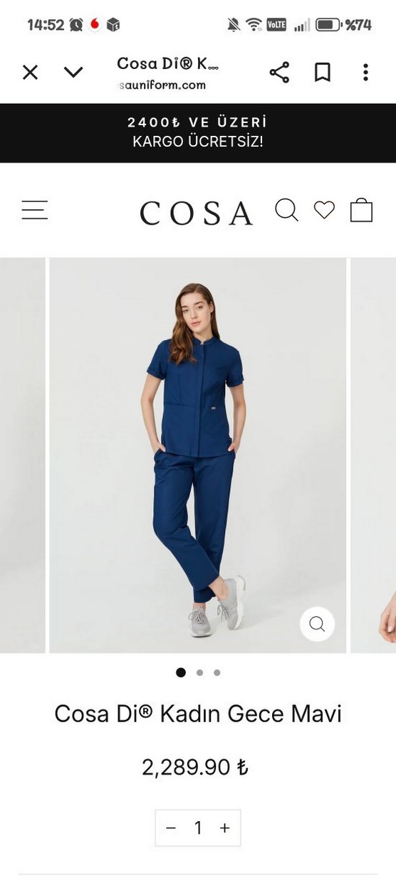 Cosa Lacivert Kısa Kollu forma takım - Görsel 2