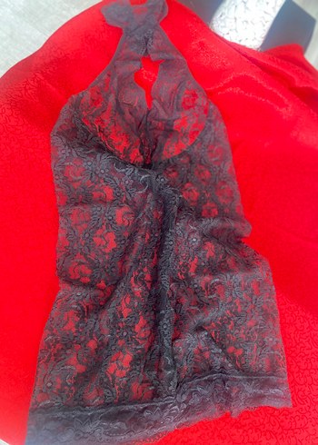 Kadın siyah Dantel gecelik - Görsel 4