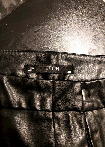 Siyah Parlak Deri Kadın pantolon - Görsel 4