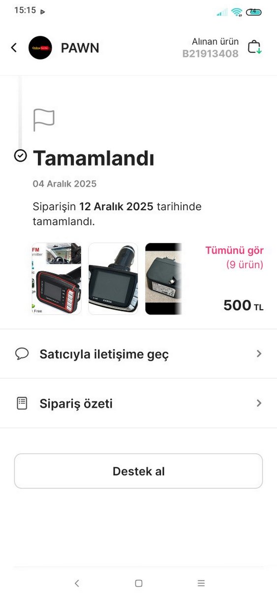 Araç için  teyp fm transmitter mp3 çalar. 8 adet - Görsel 3