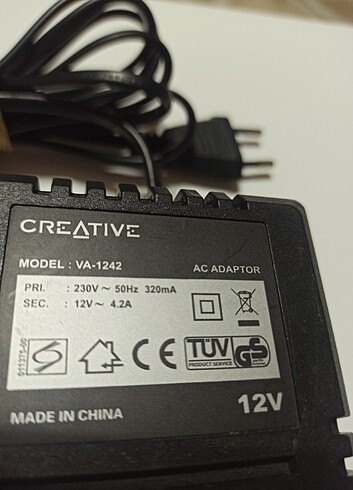 Diğer Cerative ses sistemi güç kaynağı Ac 12 volt, 4.2 Amper sıfır