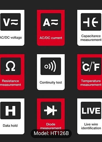 Dijital otomatik multimetre  - Görsel 4