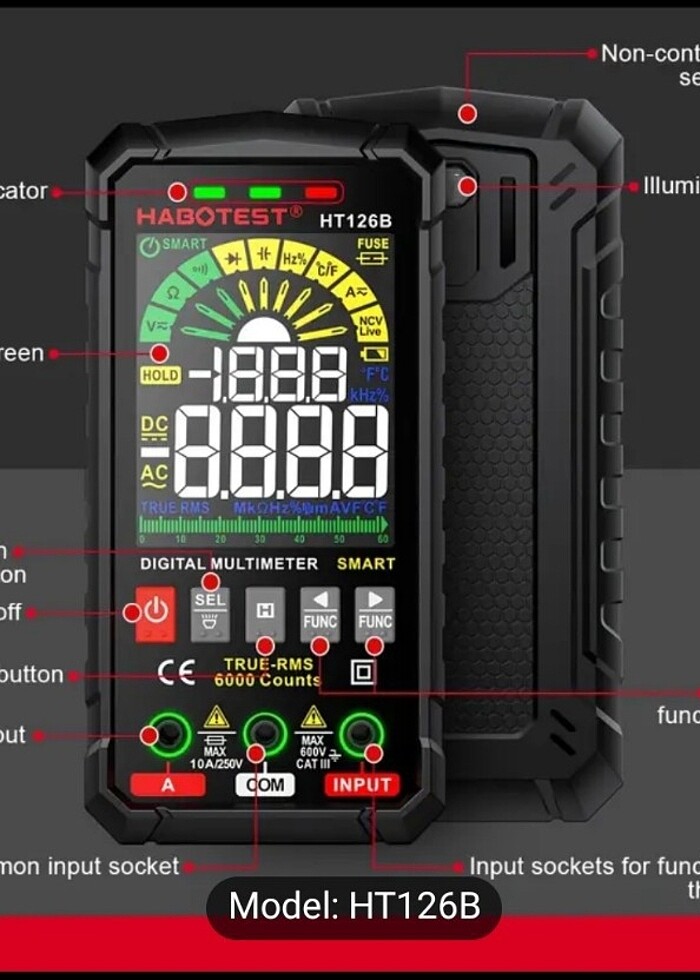 Dijital otomatik multimetre - Görsel 2