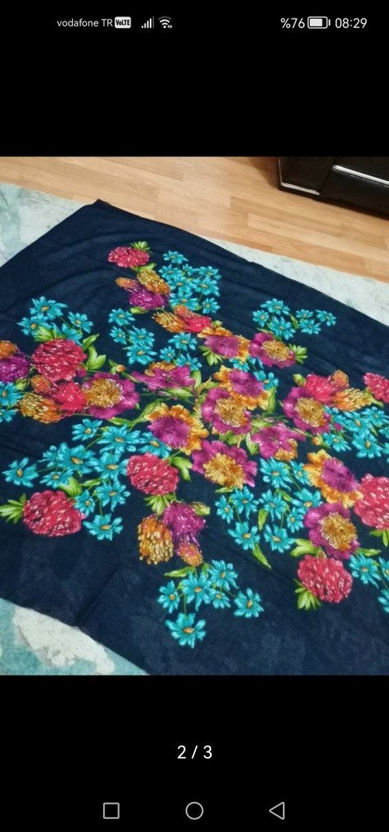 Lacivert Cenk yazma eşarp - Görsel 4