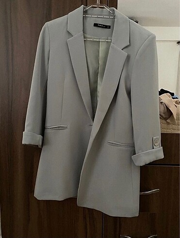 Gri blazer ceket