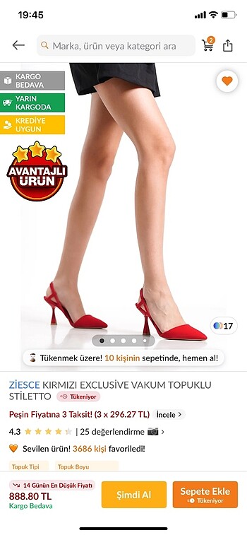 36 Beden Kırmızı rugan topuklu ayakkabı