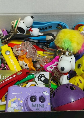 Renkli Karışık Oyuncak Anahtarlıklar - Görsel 2