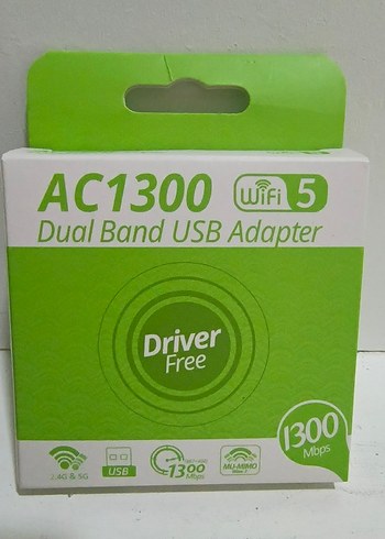 AC1300 WiFi 5 Çift Antenli USB Adaptör - Görsel 2