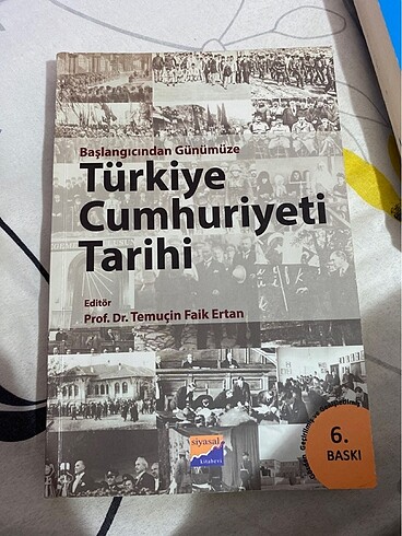 Türkiye Cumhuriyeti Tarihi kitabı Siyasal Kitabevi