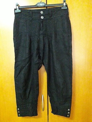 şalvar model keten pantolon