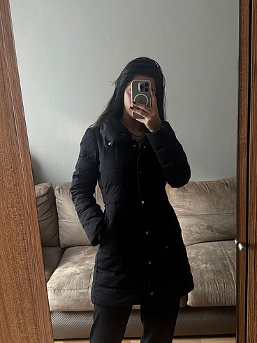 Zara kuş tüylü mont