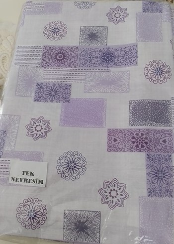 Tekli Mor Desenli Nevresim