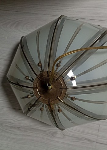 Bej ve Gri Cam Avize - Görsel 3