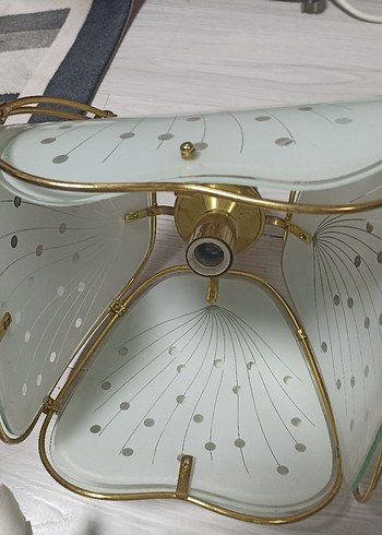 Altın Renkli Camlı Avize Lambası - Görsel 2