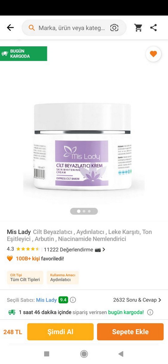 cilt beyazlatıcı krem - Görsel 3