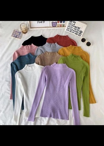 Mor Yarım Yakalı Kadın Bady - Görsel 4