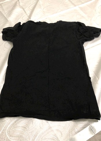 Siyah Baskılı Kısa Kollu Tişört - Görsel 4