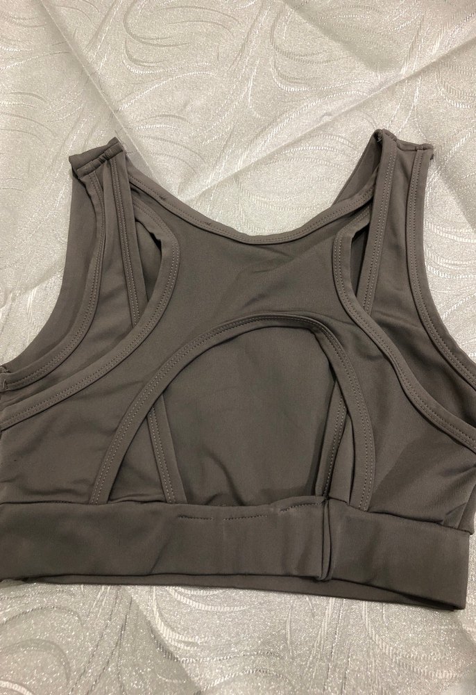 Gri Midi Spor Sütyeni - Görsel 3