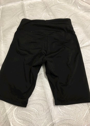 Siyah Basic Midi Hamile Şortu - Görsel 2