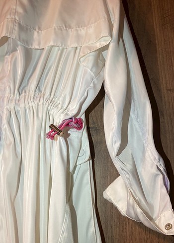 Uzun Beyaz Düğmeli ceket twist marka - Görsel 10