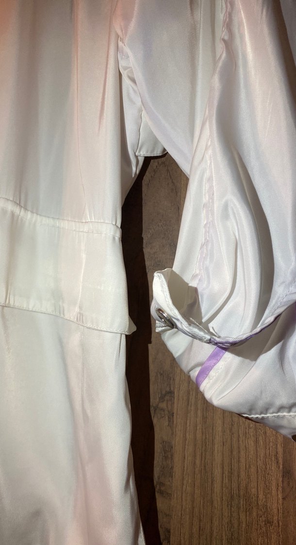 Uzun Beyaz Düğmeli ceket twist marka - Görsel 3