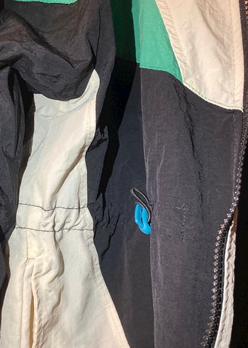 Fermuarlı Yeşil kadın Kapüşonlu Rüzgarlık - Görsel 9