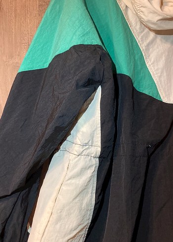 Fermuarlı Yeşil kadın Kapüşonlu Rüzgarlık - Görsel 6